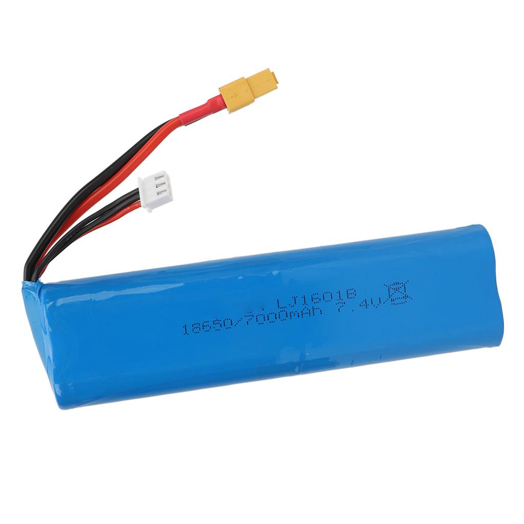 Replacement Hobby Battery Rechargeable 2S 7000mAh Lithium Battery for Henglong 3818 3889 3809 RC Tank with XT60 Head