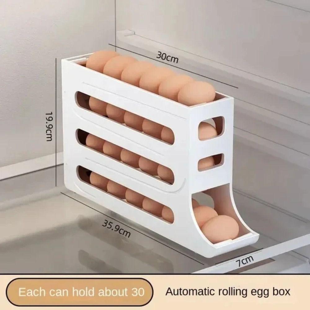 Flippable Refrigerator Egg Storage Box 30/20 Grid Egg Dispenser Preservation Box  Kitchen Storage
