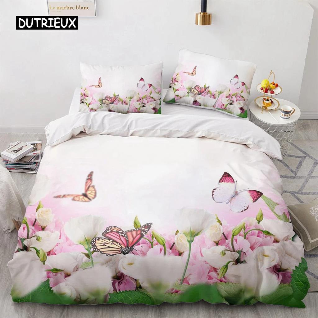 Luxury 3D Bedding Set Europe Double Duvet Cover Comfortable Blanket Quilt Nordic Bed Linen
