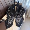 90*90cm Paisley Printed Square Scarf For Women Imitation Silk Scarves Bandanas Luxury Large Shawl Beach Wraps Elegant Hijab
