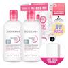 Bioderma Sensibio H2O 500ml Woda oczyszczająca Double Special (+10 płatków bawełnianych typu king)