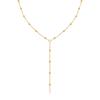 Jewelry, Stainless Steel Bead Chain Y-Shaped Wind Versatile Necklace Plated 18K Gold Nc-1970