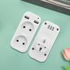 European USB Socket Portable Dual Usb Converter Plug Multifunction Converter Plug Germany France Russia Universal Socket