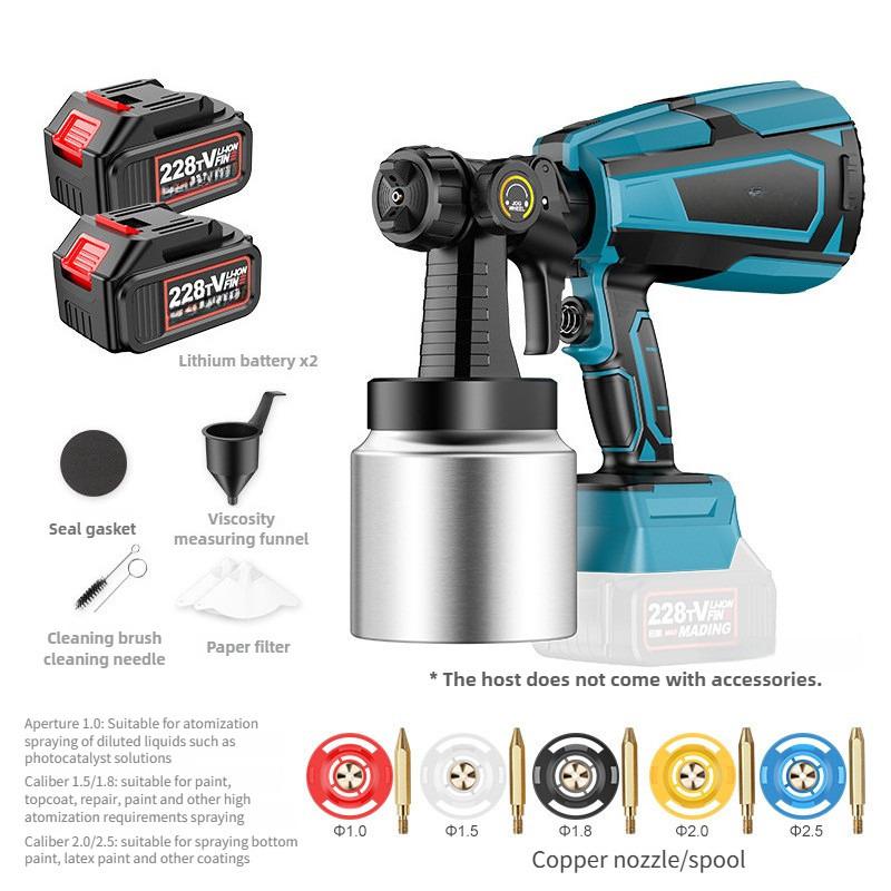 Small Rechargeable Household Paint Spraying Machine Handheld Latex Paint Spray Gun Portable Electric Spray Paint Gun