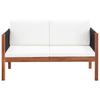 Garden Sofa 2 Seater Solid Acacia Wood