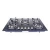 Five-Burner Tempered Glass Built-in LPG Gas Stove