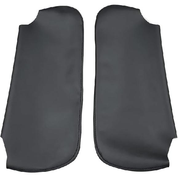 Schwarze Auto-Sonnenblendenabdeckung PU-Leder, Paar für linke und rechte Seite, Passend für Chevy Camaro Firebird 1993-2002 (Nur Haut)