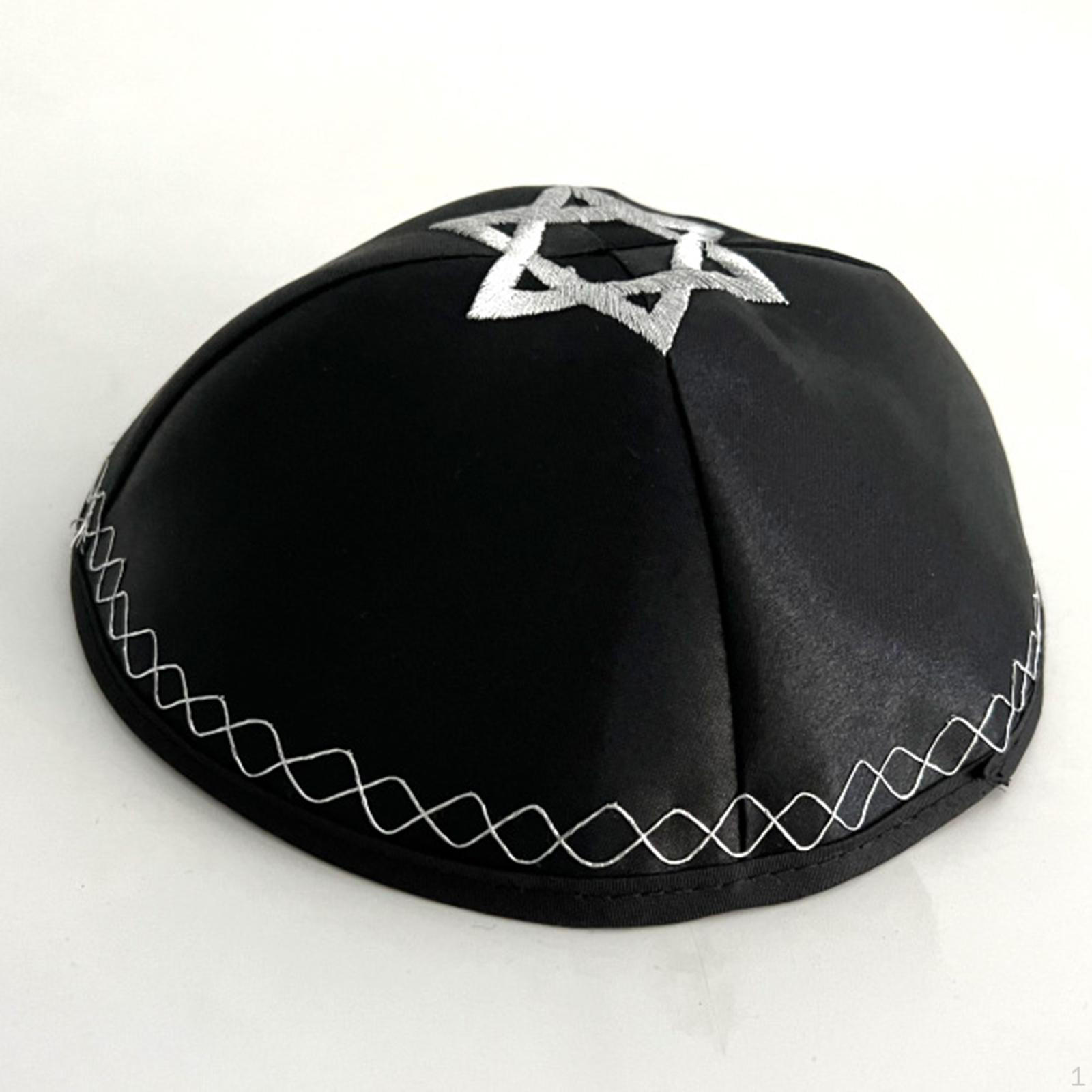 

Yamaka Hat Cap Lightweight for Men Yarmulke Celebration чорний