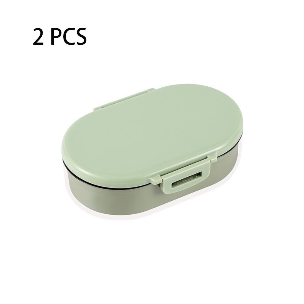 

2 PCS Silicone Shampoo Container Sealing Ring Soap Holder Portable Soap Box Household зелёный