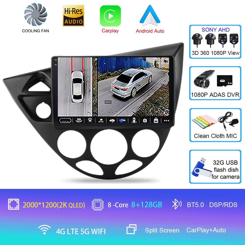 9“ Android 13 For Ford Fiesta 1995-2001 Focus MK1 1998-2004 7 Inch Multimedia Car Radio Stereo Carplay Autoradio Head Unit Auto