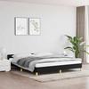 VidaXL Bed Frames with Headboard Slat Base Upholstered Bed Slat Frame Double Bed Adult Bedroom Furniture Black 347425