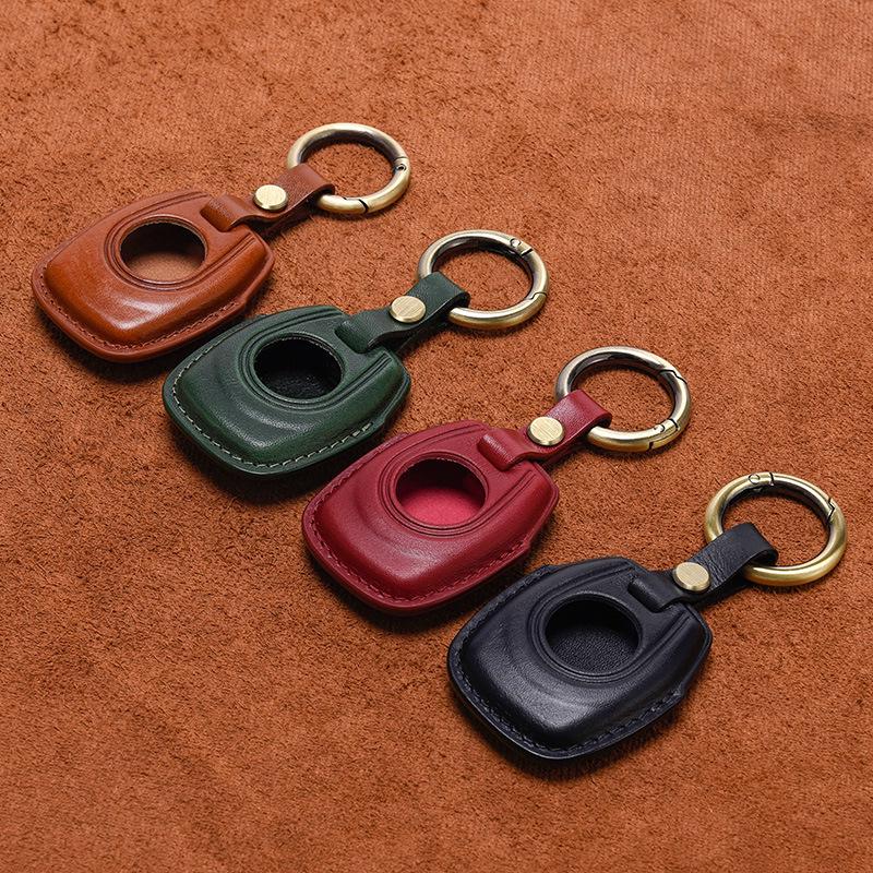 Vintage Genuine Leather Key Case for Harley Sportster, Pan America, and Nightster