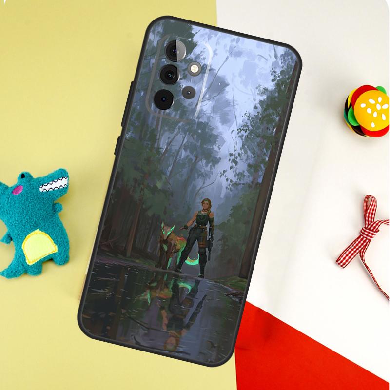 V-Valorant For Samsung Galaxy A55 A35 A15 A54 A34 A14 A53 A33 A13 A05 A06 A16 A22 A32 A52 Phone Case