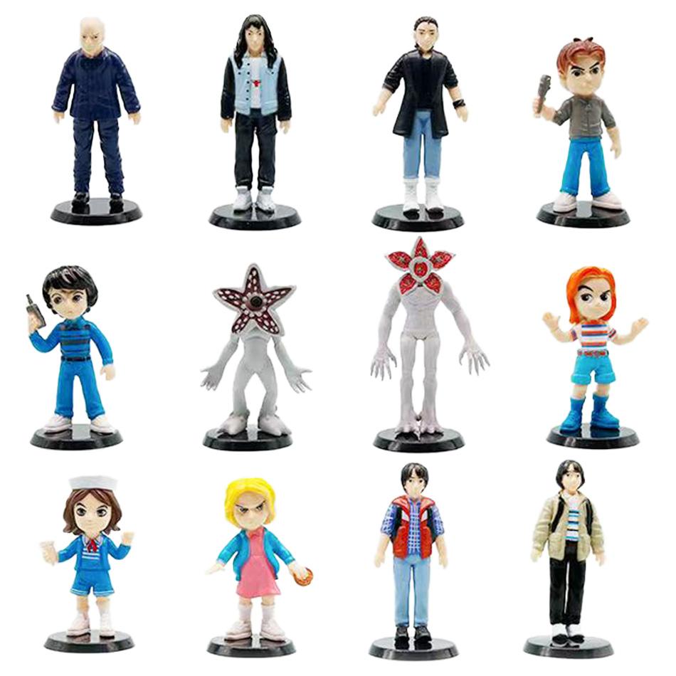 Stranger Eleven Dustin Barb Steve Demogorgon PVC Figures Cartoon Home Decor Peripherals Collectible Model Toys for Fans