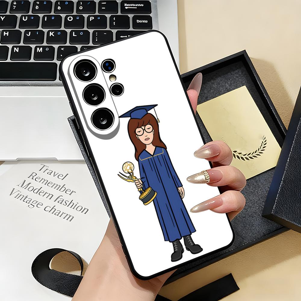 D-Daria Phone Case For Samsung S26 S25 S24 FE S23 S22 S21 Plus S20 Ultra Note20Ultra Black Soft Shell