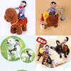 Premium Quality Funny Riding Horse Cowboy Pet Dog Costume For Halloween Parties