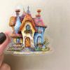 50PCS Fairytale House Stickers Cute Cartoon Painted Cup Laptop Mobile Phone Decoration Waterproof Stickers