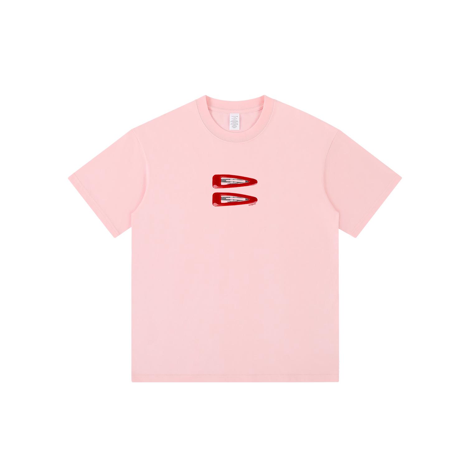 

Unisex Retro Cotton Short-Sleeve Top - Casual, Fun, and Trendy XL розовый