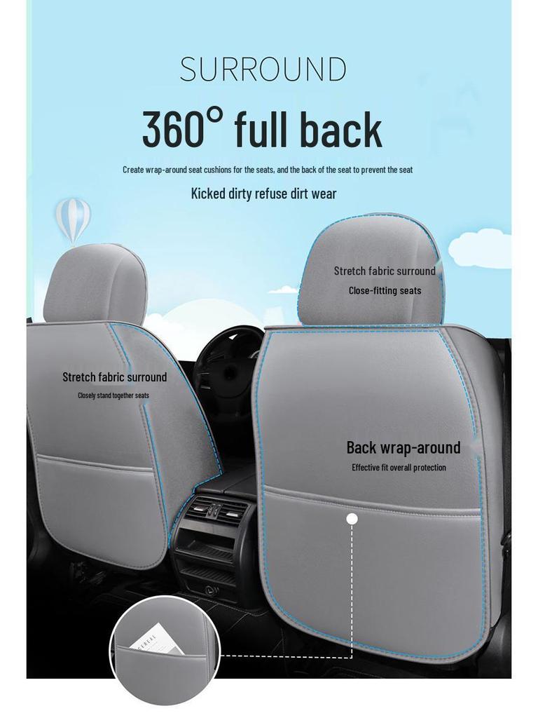 EC7 Boyue GL Emgrand GS Vision X6 SUV Cartoon Leather Seat Cover for Five-Seat Cars