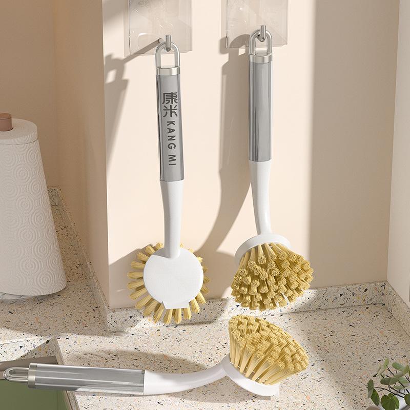 Light Luxury Long-handled Pot Brusha Household Kitchen Pot Brush Stove and Dishwashing Brush