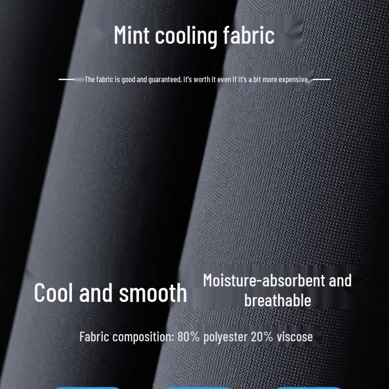 Luomeng Men's Cool Straight-Leg Formal Trousers LKMX101