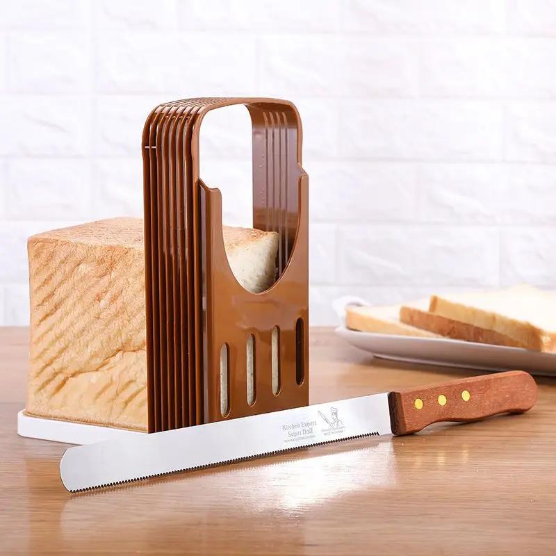 Household Toast Bread Slicer Slicing Rack 4 Cutting Sizes Kitchen Gadgets Bakery Accessories Home Baking Accessories Tools