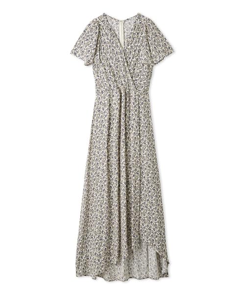 FRAY Print Dress FWFO251082 I.D. Women's Cache-Coeur (BEG)