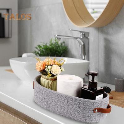 Kleiner Aufbewahrungskorb mit Griff, kleiner geflochtener Korb, Haustiere, dekorativer Regal-Organizer, Home-Office-Minikorb