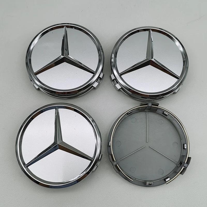 4pcs ABS 75mm Car For Mercedes Benz Wheel Center Hub Caps W176 W246 W203 W177 W204 W205 W212 W213 X156 W117 X253 W118 W166 W167