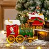 Weihnachts-Gleisbahn Weihnachtsbaumschmuck Atmosphäre Szene Anordnung Geschenke