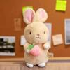Carrot Rabbit Plushy With Q Version Cuddly Animal Toys Sleeping Pillow Toy
