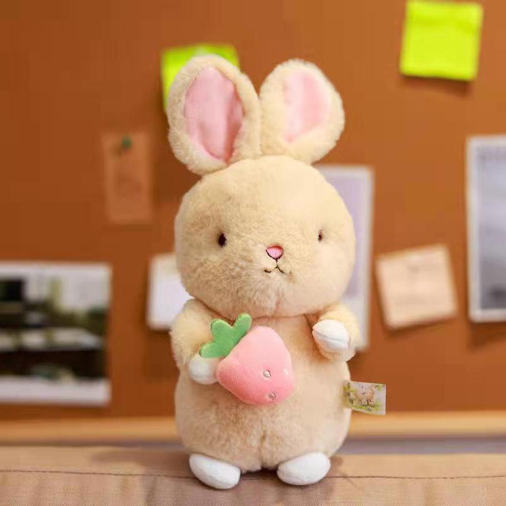 Carrot Rabbit Plushy With Q Version Cuddly Animal Toys Sleeping Pillow Toy