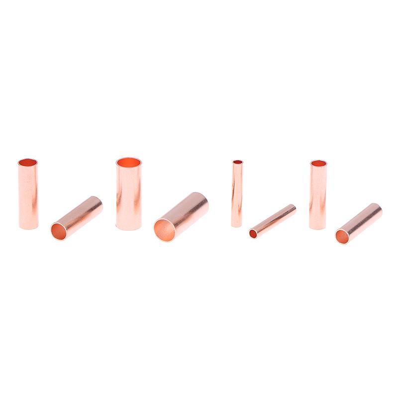 100Pcs 1/2.5/4/6Mm Copper Ring Terminal Wire Connection Tube Bare Cable Battery Terminals Connectors For Electrical Wiring