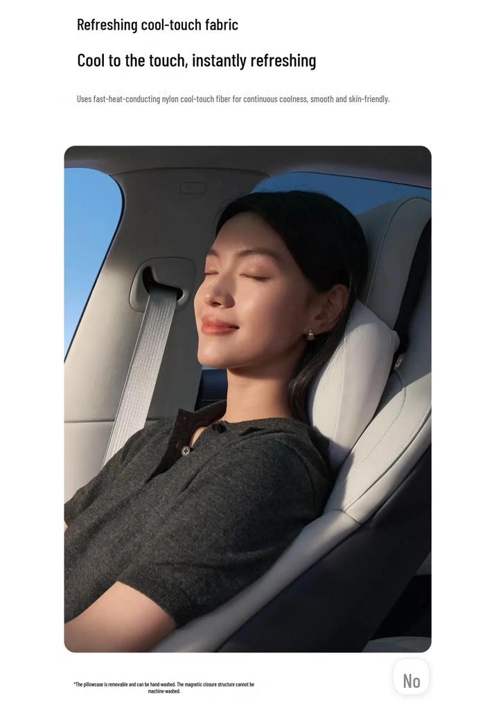 Compatible with 26 Xiaomi SU7 Models: Magnetic Ice-Cooling Headrest for Car Interiors.