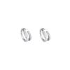 Fashionable and Simple Double-layer Earclips Women's Elegant and Luxurious Earrings, Exquisite Circular Earrings