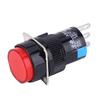 5PCS Momentary Push Button Switch LA16‑11 AB6‑M AC 250V 3A DC 30V 5A Round Button Switch