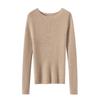 Women's 100% Pure Cashmere Sweater: Soft, Warm, Slim-fit, Round Neck, Ribbed, Long Sleeve, and Versatile Base Layer.