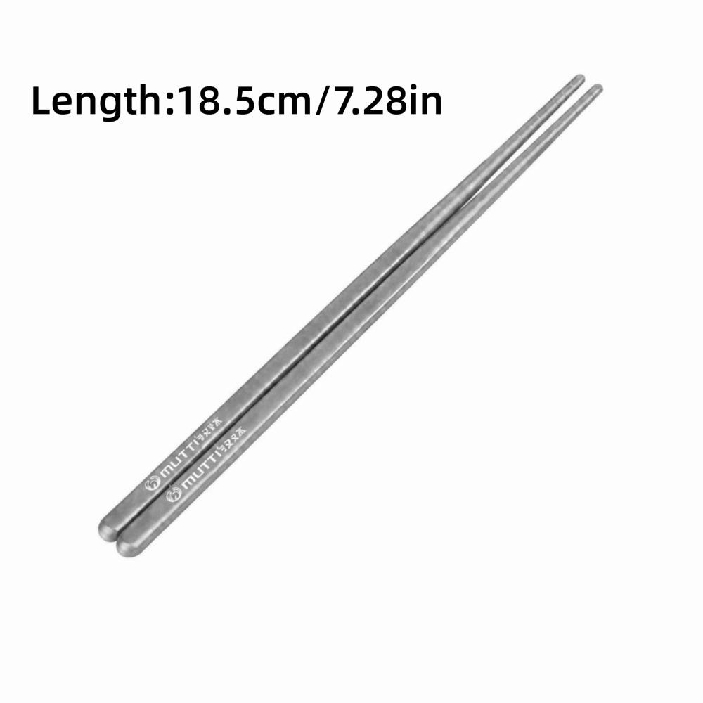2 Pairs Titanium Chopsticks Lightweight Dishwasher Safe Portable Utensils  Travel