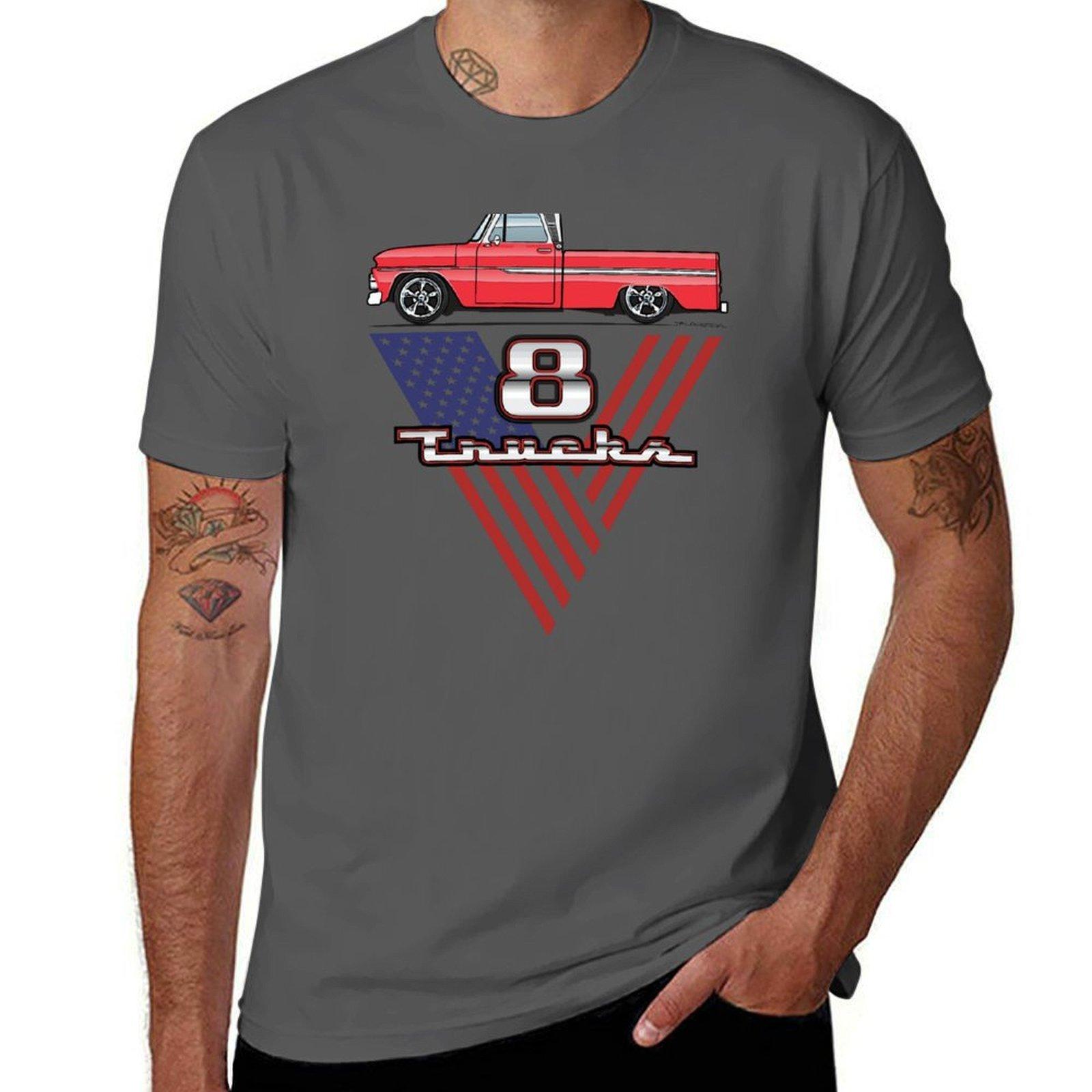 

64-66 American V8 trucks T-Shirt graphic t shirts for man man tshirt T-Shirt 4XL