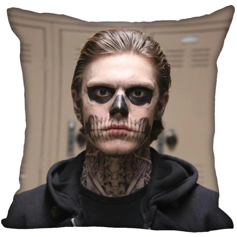 Hot Evan Peters Star Pillow Case For Home Decorative Pillows Cover Invisible Zippered Throw PillowCases 45X45cm