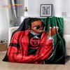 Hip Hop Art Rapper Legend Star Soft Plush Blanket,Flannel Blanket Throw Blanket for Living Room Bedroom Bed Sofa Picnic Cover 3D