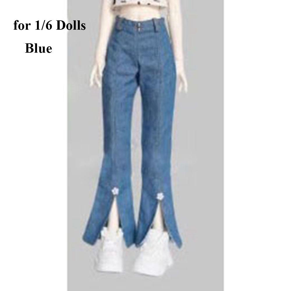 Cute Doll Trousers Elegant Doll Clothes Bell-bottoms Jeans Pants for 1/3 1/4 1/6 30/45/60cm Doll