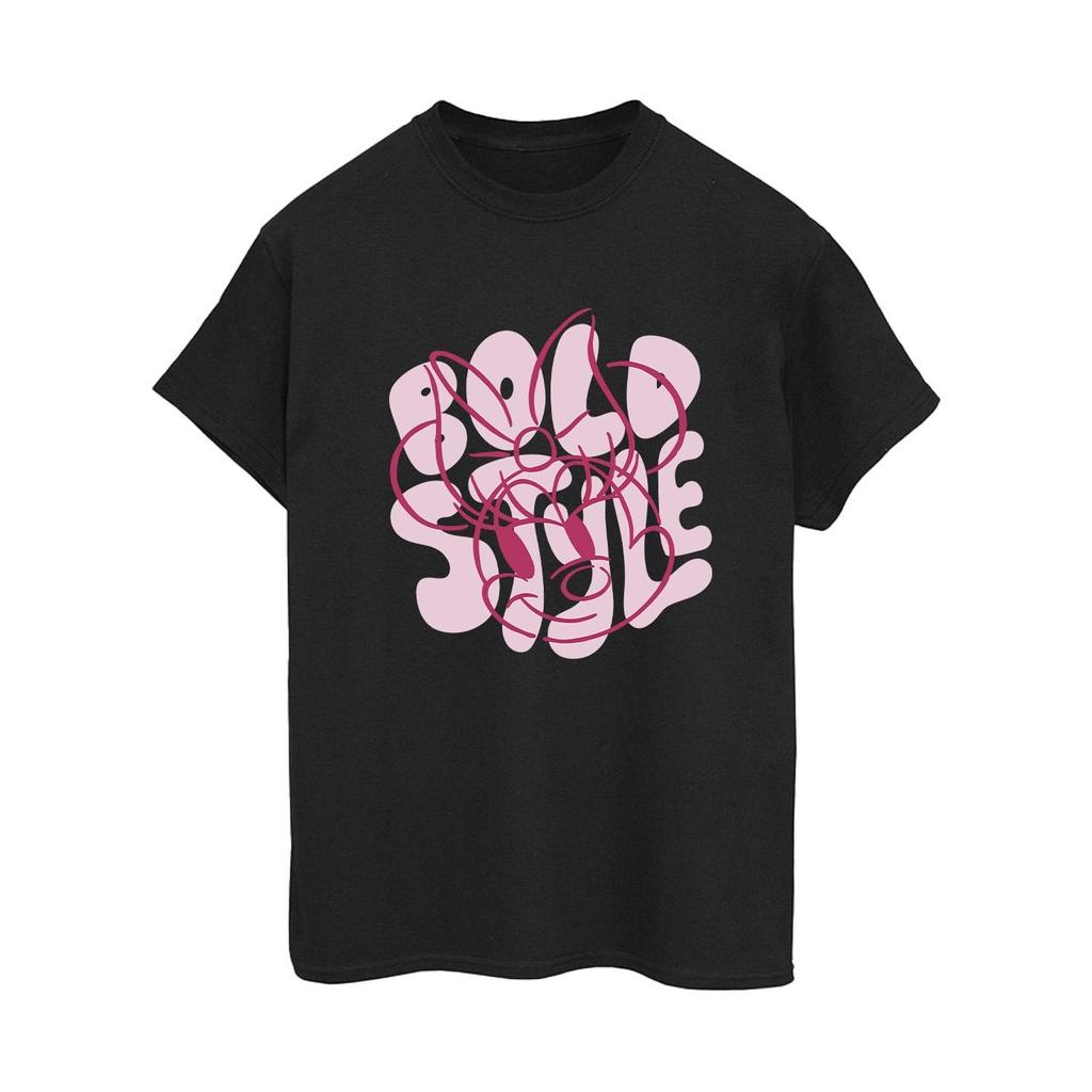 Disney Womens/Ladies Minnie Mouse Bold Style Cotton Boyfriend T-Shirt