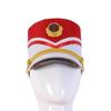 Gold Trim Strips Drum Major Master Hats Skin-friendly Soldier Top Cap Marching Band Hat  Halloween