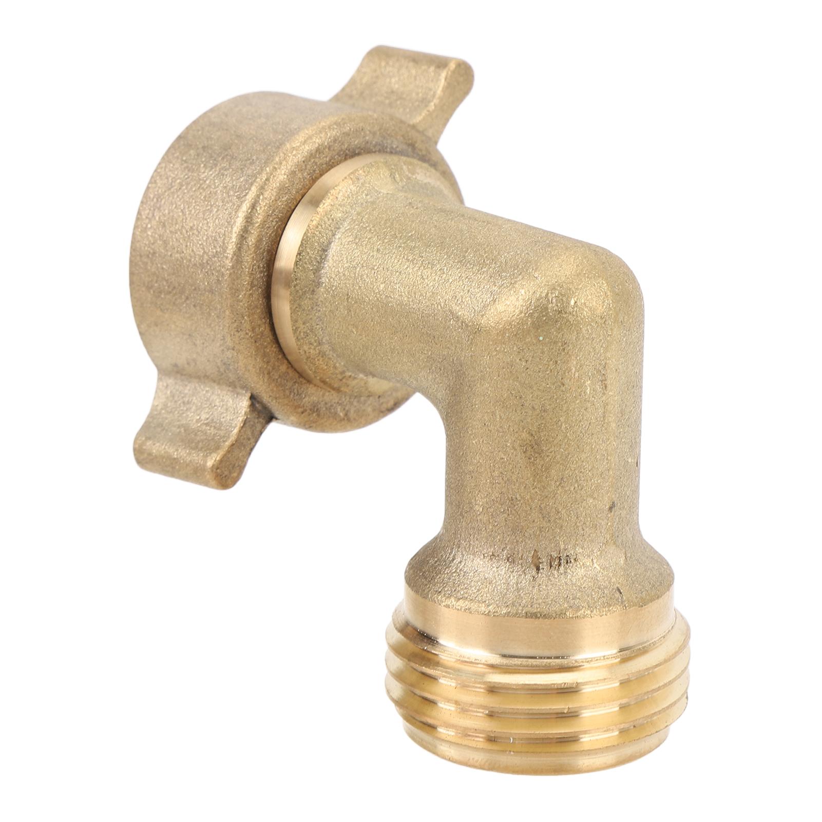 

90 Degree Water Hose Elbow Solid Brass Construction 3 4inch Thread Water Inlet Adapter for RV Motorhome Trailer Marine