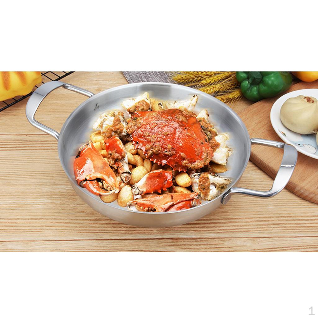 Кастрюля для тушения и варки супа с морепродуктами и рисом, нержавеющая сталь Silver 18cm_as described