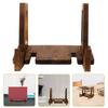 Solid Wood Kitchen Display Shelf With Nonslip Base Perfect For Cookbooks Reading Materials Storage Rack