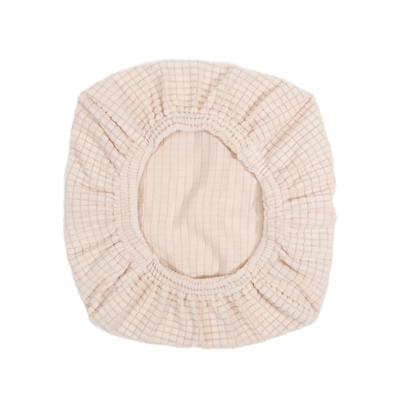 1pc Classic Stretch Square Vanity Stool Cover Non-Slip Dining Chair Seat Protector Blend Machine Washable For Wedding Party Bar Hotel