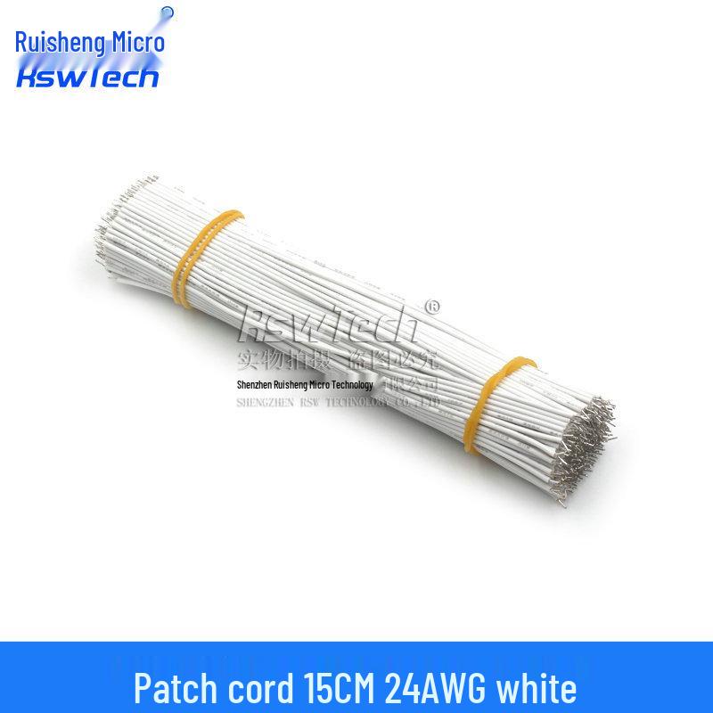 Double-Headed Tinned Wire Jumper for Welding & Electronic Connection, 22/24AWG, 5/0.8mm, Length: 50/150mm