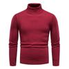 Maglione da Uomo Autunno Inverno Dolcevita Maglione Lavorato a Maglia Colore Unico Taglia Grande Maglione Vestibilità Slim Maglione da Uomo Maglia da Sotto